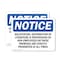 Signmission Solicitation Distribution Of Literature, 14 in W x Rectangle, Plastic OS-2PACK-NS-P-1014-L-18364 - alternate 1